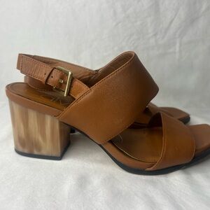 Calvin Klein Brown Block Heel Sandals